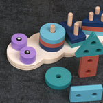Montessori Early Learning Wooden Set Column - Cindi Book