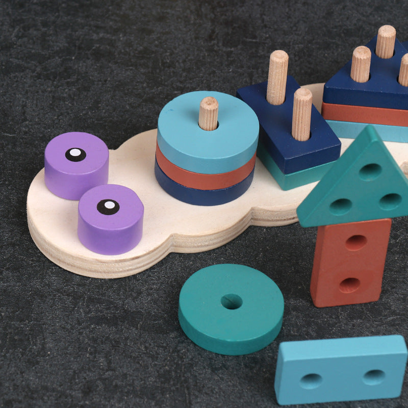 Montessori Early Learning Wooden Set Column - Cindi Book