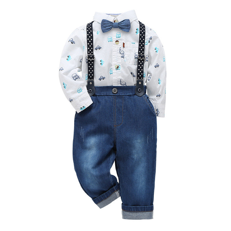 Three-piece suit of gentleman dress suspenders - Cindi Book