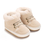 Solid-color Plush Warm Soft And Non-slip Rubber Shoes - Cindi Book