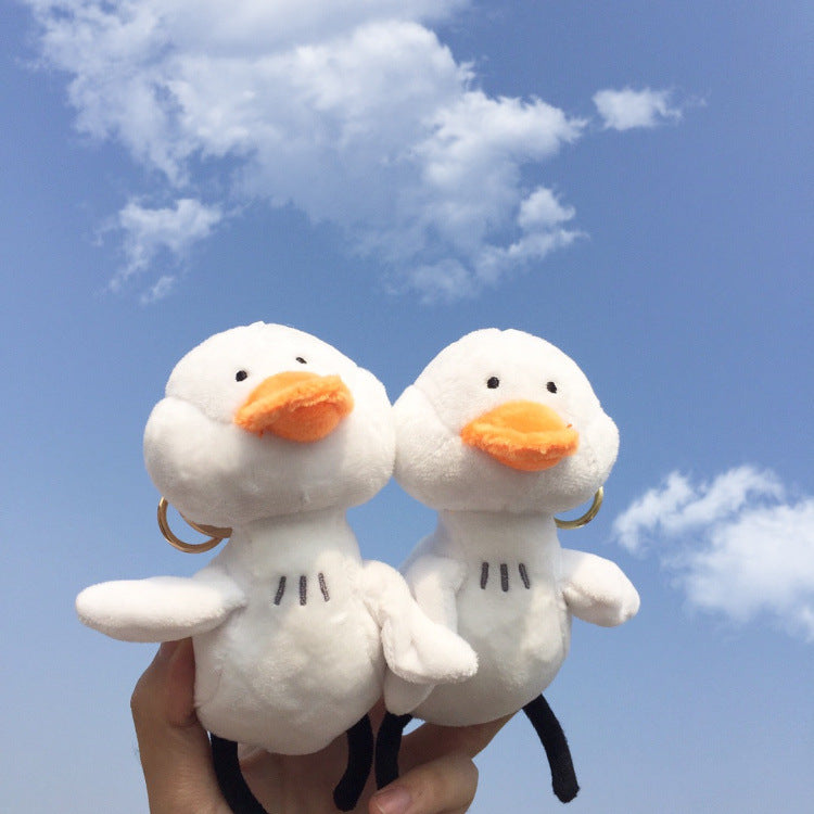 Little white duck plush pendant - Cindi Book