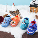 Cute Children's Home Plus Velvet Non-slip Bag Heel Slippers - Cindi Book