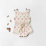 Handmade colorful hair ball baby romper romper - Cindi Book