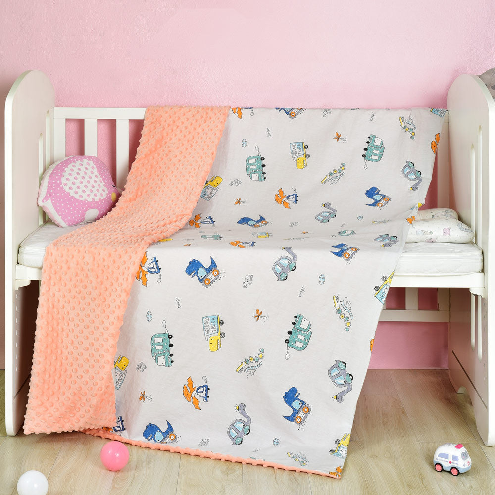 Cotton cartoon baby blanket, baby comfort peas blanket - Cindi Book