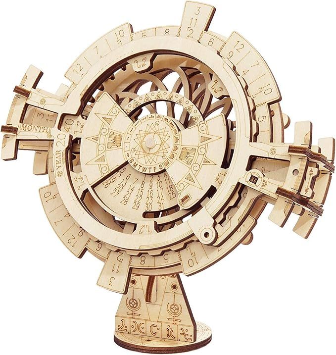 ROBOTIME 3D Puzzles Perpetual Calendar Wooden Model Kits Brain Teasers Sets LK201 - Cindi Book