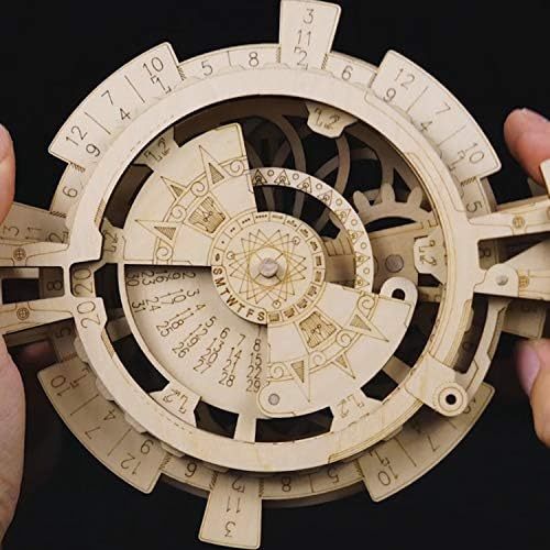 ROBOTIME 3D Puzzles Perpetual Calendar Wooden Model Kits Brain Teasers Sets LK201 - Cindi Book