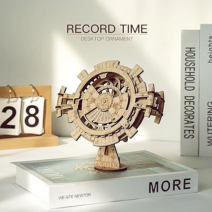 ROBOTIME 3D Puzzles Perpetual Calendar Wooden Model Kits Brain Teasers Sets LK201 - Cindi Book