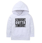 Children's hooded sweater letter top - Cindi Book