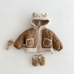 Child Clip Cotton Jacket Thick Hooded Top - Cindi Book