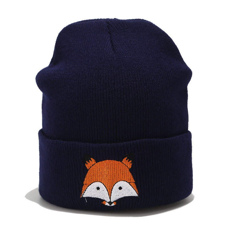 Embroidered wool cap - Cindi Book