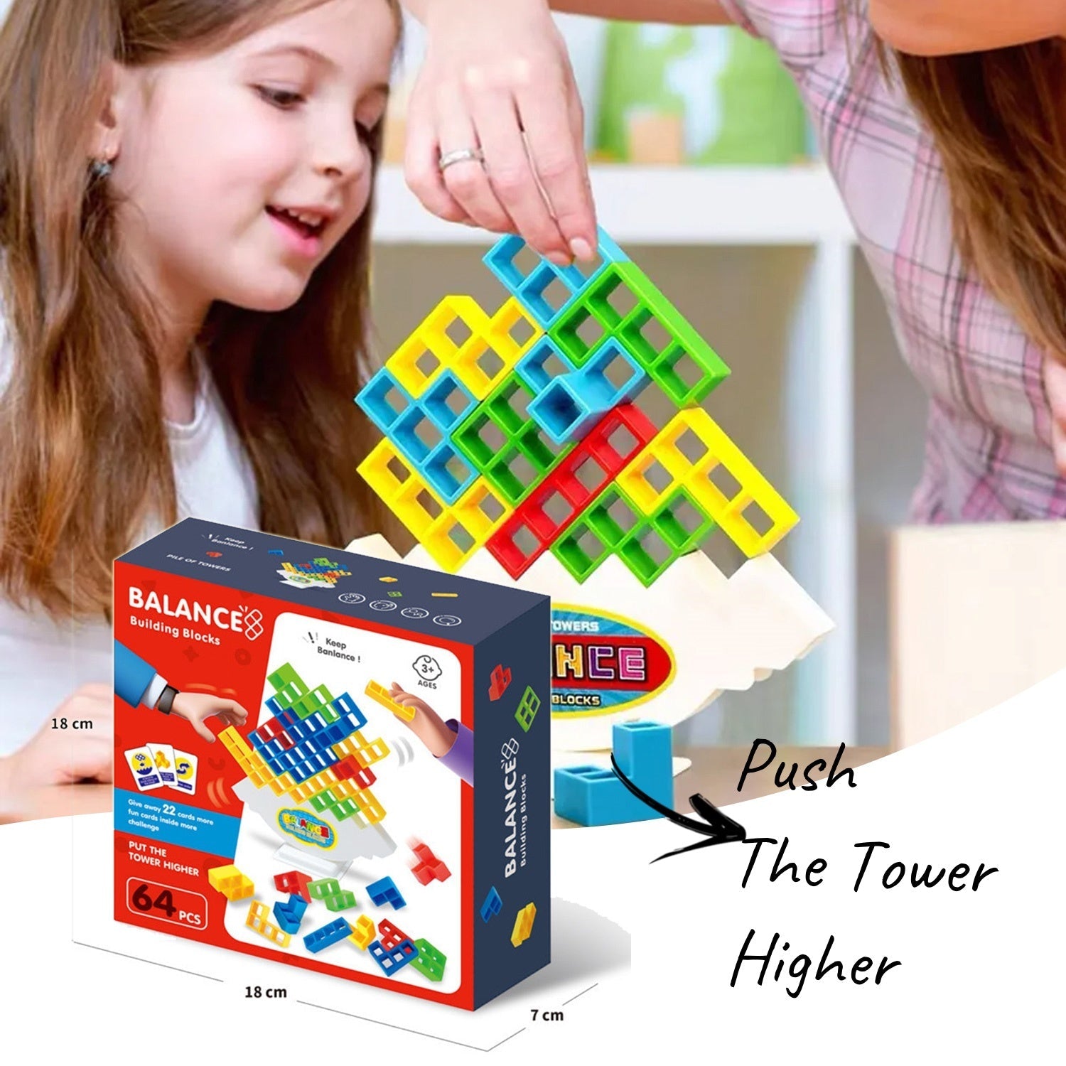Balance Stacking Board Games Kids Adults Tower Block Toys For Family Parties Travel Games Boys Girls Puzzle Buliding Blocks Toy - Cindi Book