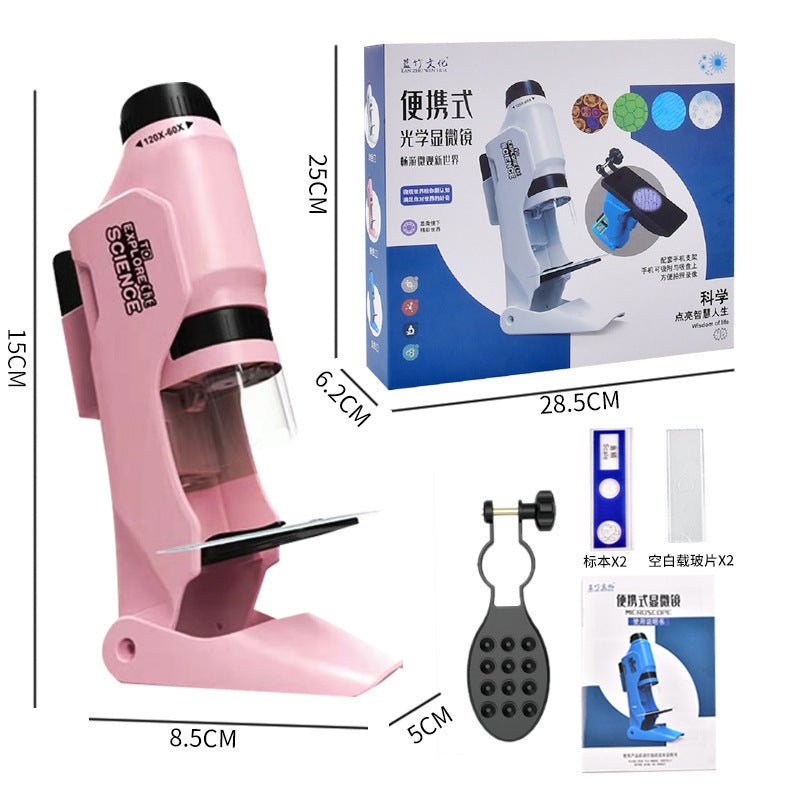 Children's Portable Optical Handheld Microscope Toy Mini Creature - Cindi Book