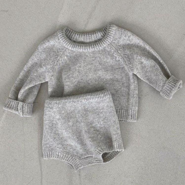 Baby Sweater Top Shorts Suit - Cindi Book