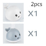 New Baby Bathroom Bath Electric Induction Whale Spray Small Toy - Cindi Book
