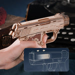 ROBOTIME 3D Puzzle Wooden Hideout Gun Mechanical Construciton Model Craft Kits - Cindi Book