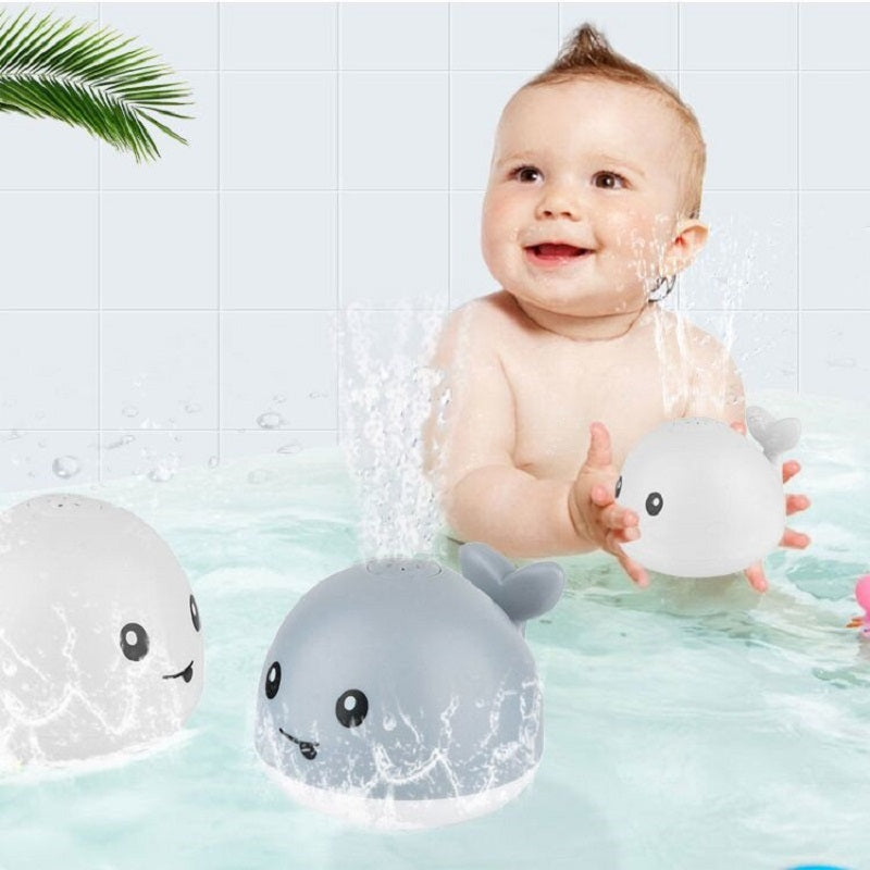 New Baby Bathroom Bath Electric Induction Whale Spray Small Toy - Cindi Book