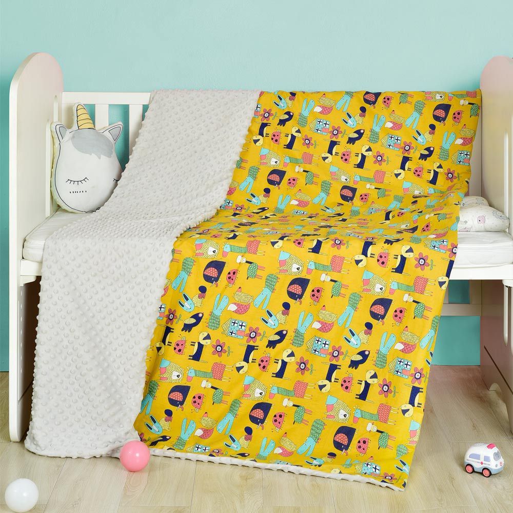 Cotton cartoon baby blanket, baby comfort peas blanket - Cindi Book