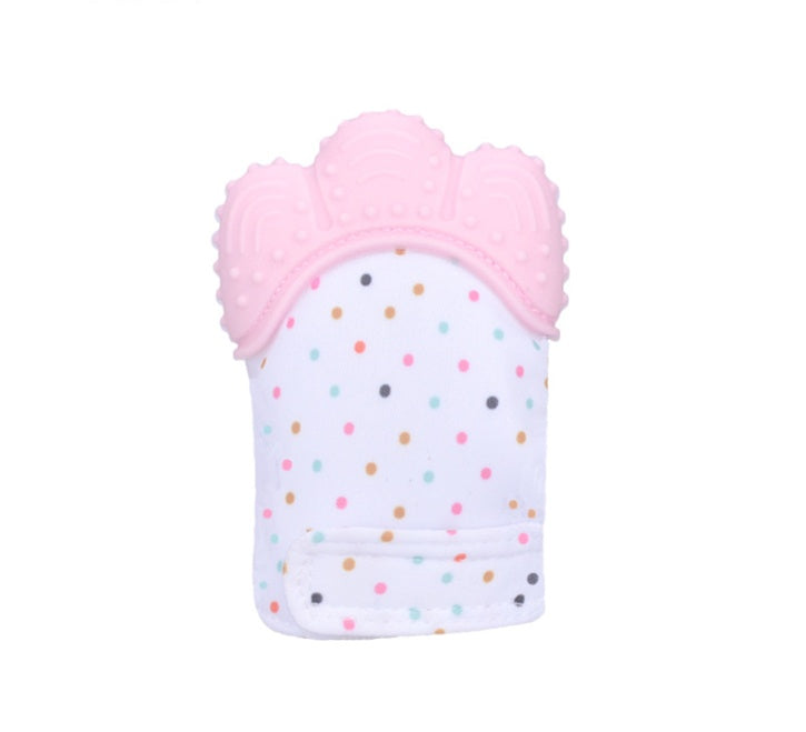 Baby teether baby anti-bite silicone molar gloves children's sound toys - Cindi Book