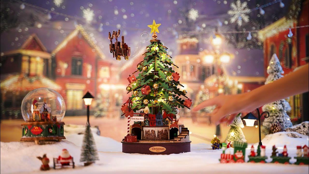 ROBOTIME 3D Christmas Melody Tree Puzzle, DIY Model Kits For Christmas Gift AMS01 - Cindi Book