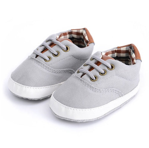 Solid color casual lace soft bottom baby canvas shoes baby shoes toddler shoes - Cindi Book