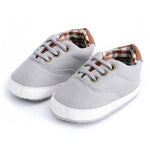 Solid color casual lace soft bottom baby canvas shoes baby shoes toddler shoes - Cindi Book