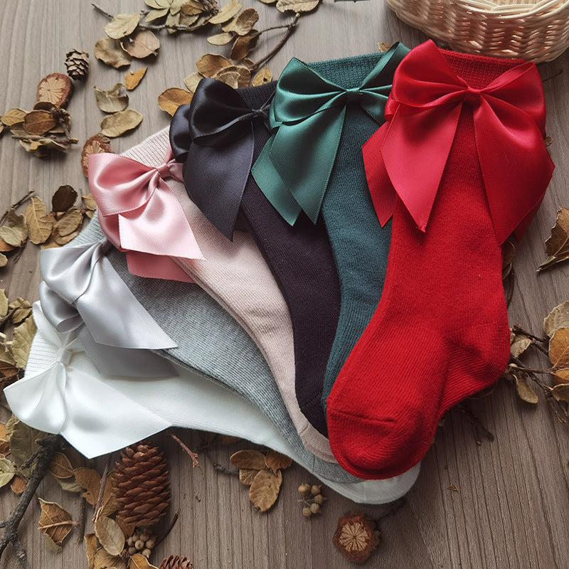 Spanish Children's Bow Socks