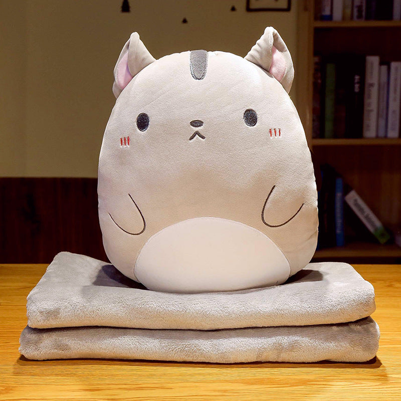 Cartoon Multifunctional Blanket Animal Pillow Blanket - Cindi Book