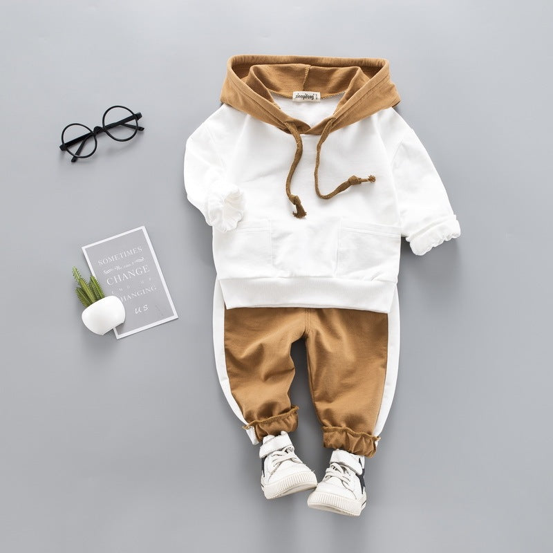 Western style 1 year old baby sweater two-piece - Cindi Book