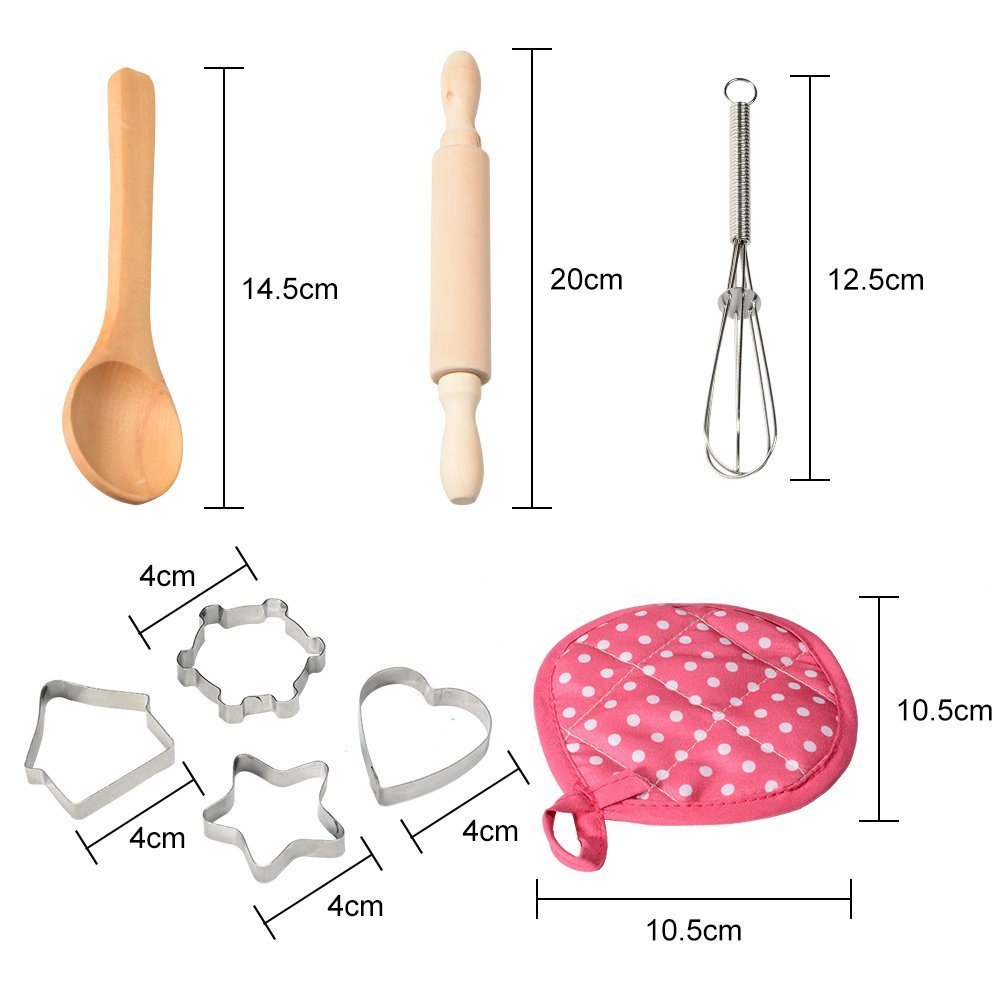 Children's apron cake cooking tools - Cindi Book