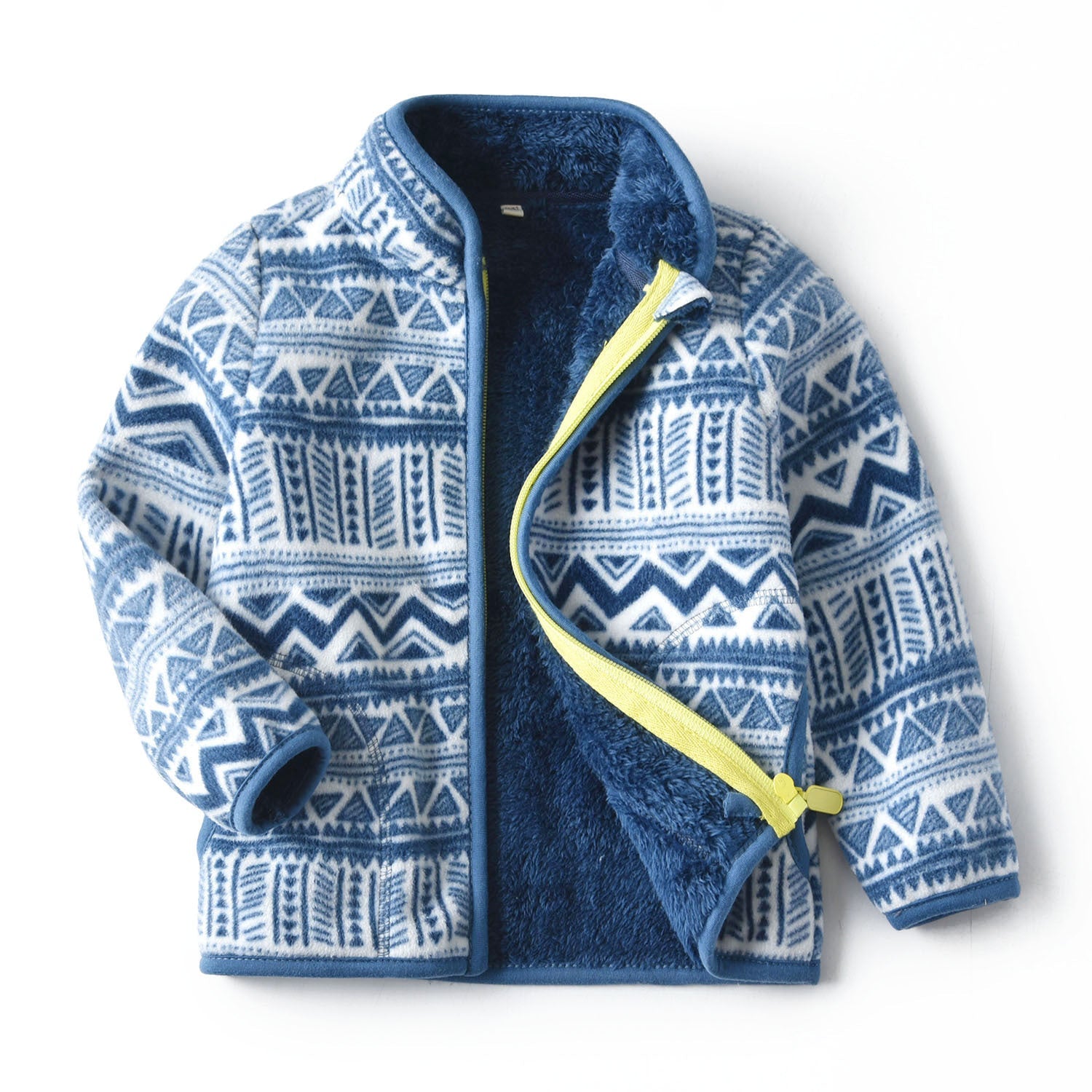 Thick Fur Printed Coats Kids Zipper - Cindi Book