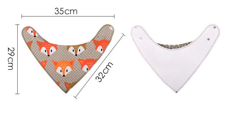 4pcs Lot Bibs Burp Cloth Print Arrow Wave Triangle Baby Bibs Cotton Bandana Accessories - Cindi Book