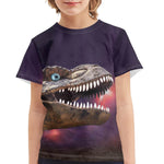 Summer Dinosaur Full Print Boy's T-shirt - Cindi Book
