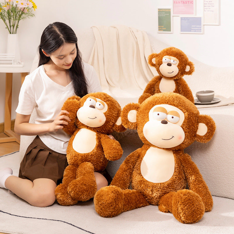 Creative Cartoon Monkey Plush Doll Stuffed Toy - Cindi Book