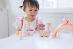 Pink Animal Rainbow Stacking Toy