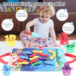 Baby Fishing Toys Three-dimensional Fabric Crawling Early Education Enlightenment - Cindi Book