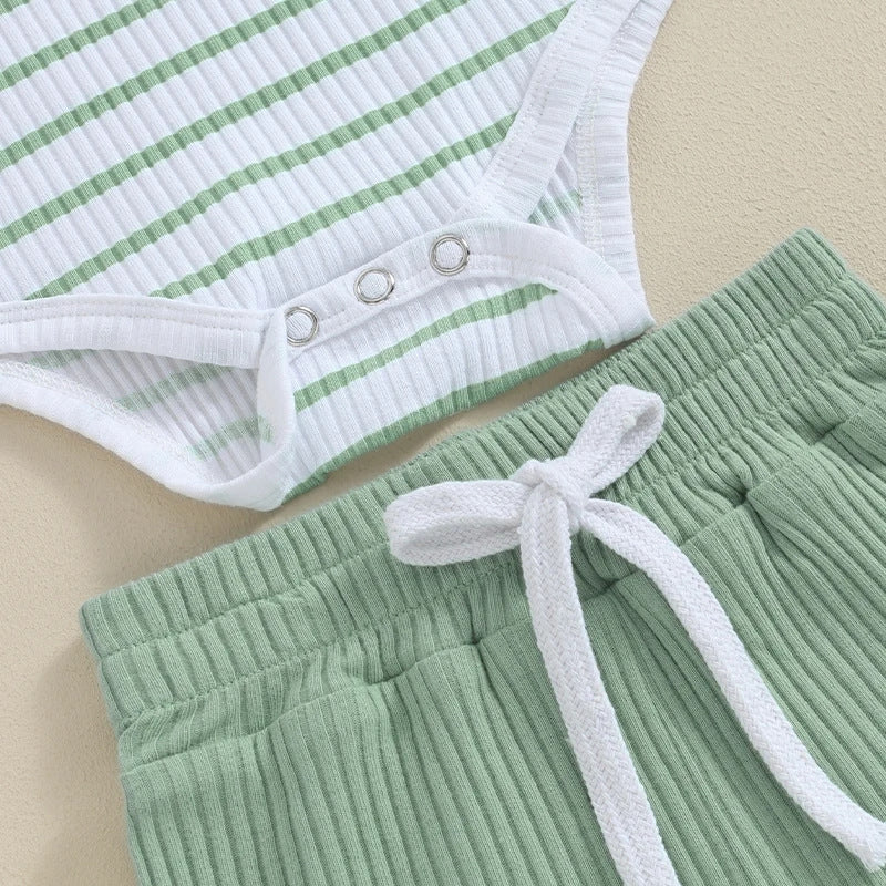 Baby Jumpsuit Short Sleeve Toddler Jumpsuit Romper Shorts Suit - Cindi Book