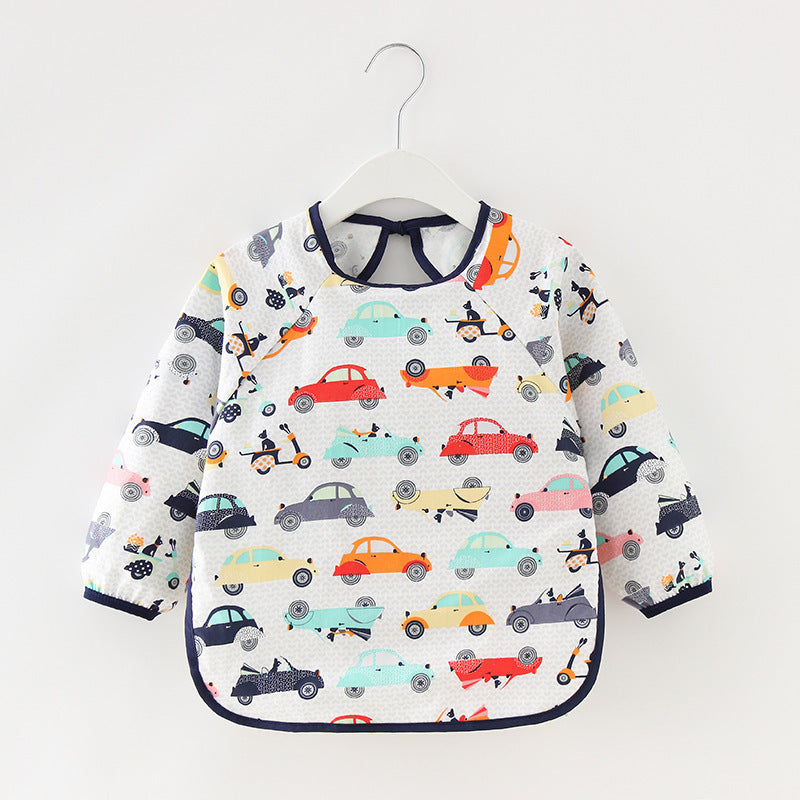 Baby Dinner Coverall Bib Spring And Autumn Long Sleeve Apron - Cindi Book