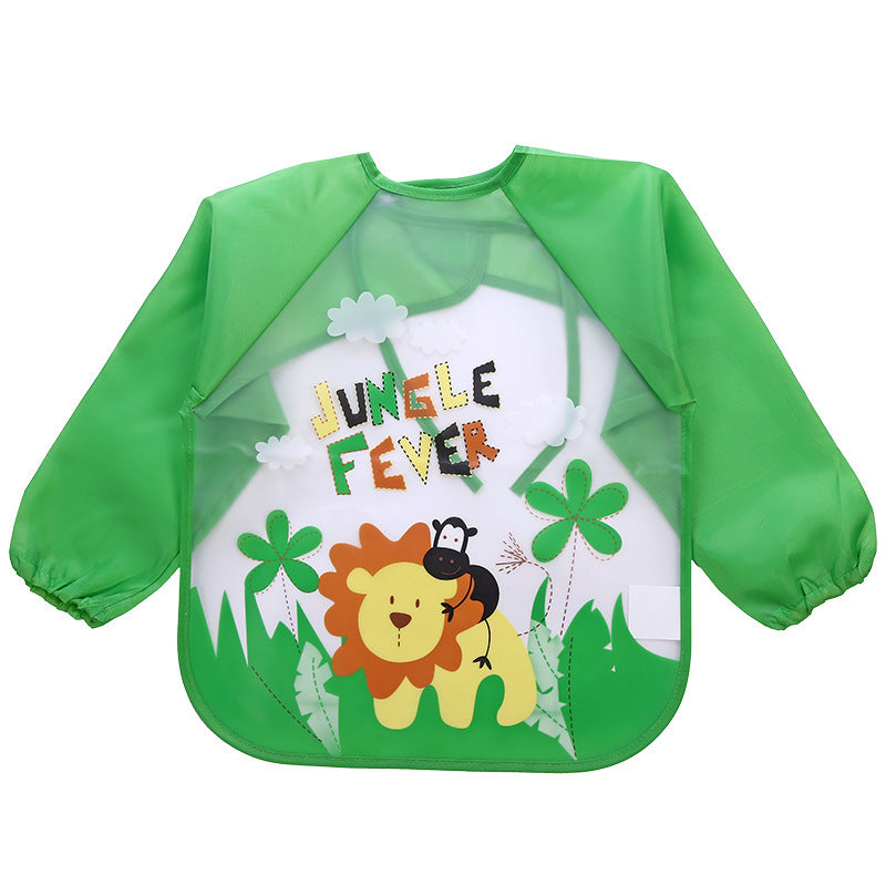 Children's Gown Long Sleeve Kids Waterproof Meal Baby Apron Painting Clothes Bib Protective Clothing - Cindi Book