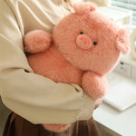Lying Flat Series Chubby Pig Doll Plush Toy - Cindi Book