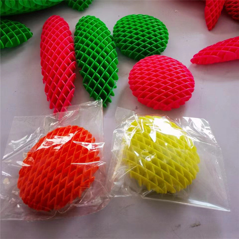 Colorful Worm Squeeze Stretchy Toy Sensory Deformation Plastic Shrapnel Decompression Worm Toy - Cindi Book