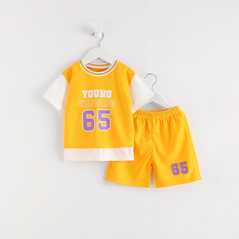 Sportswear Two-piece Set Children's Clothing New - Cindi Book