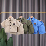 Boys' Short-sleeved Shorts Overall Suit - Cindi Book