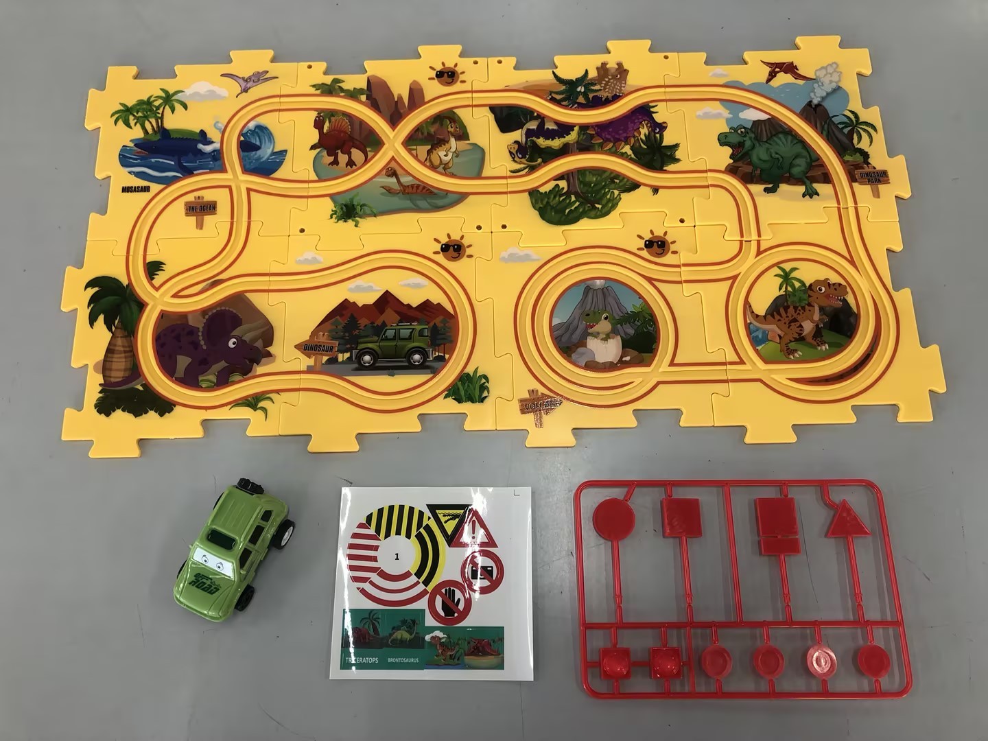 Children Puzzle Electric Railroad Speeder DIY Assembly Electric Car Automatic Rail City Scene Construction Education Toy Gift - Cindi Book