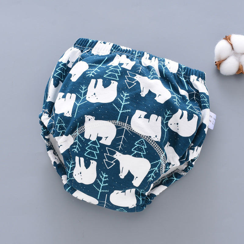 Baby Training Pants Washable 6-layer Gauze Diaper Cover Learning - Cindi Book