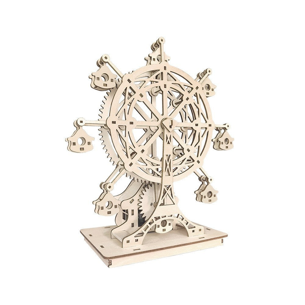 Rotating Ferris Wheel Music Box Educational Assembling Puzzle Toys - Cindi Book