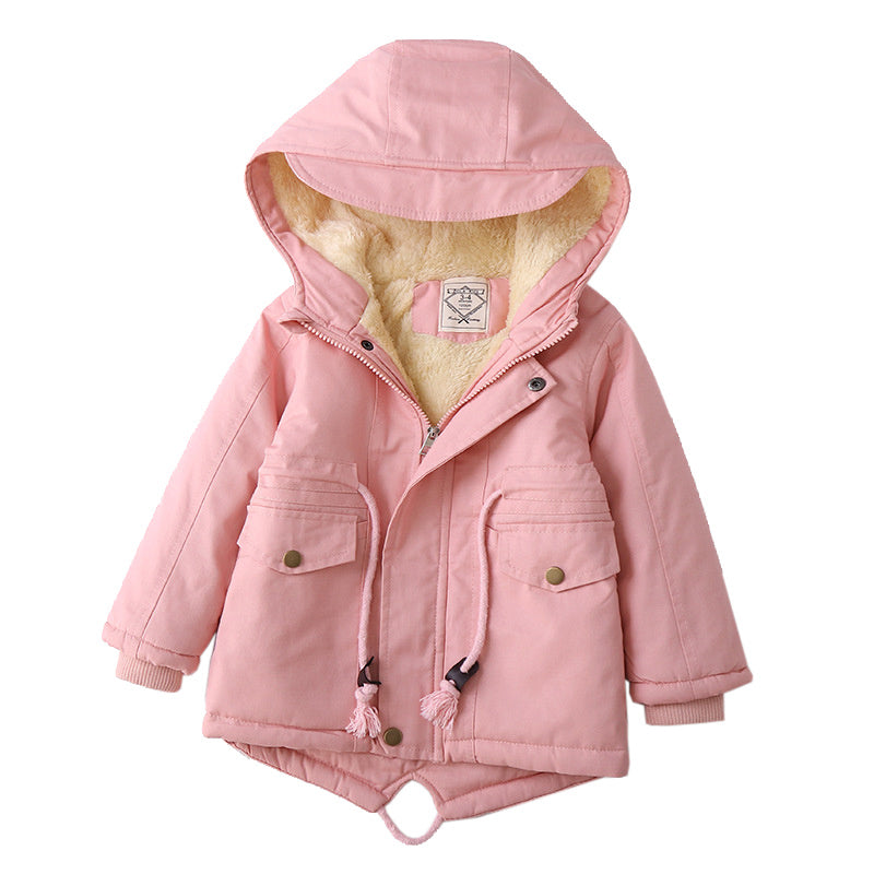 LM 6035 Europe And American Wind Boy's Coat And Cashmere Boy's Windcoat For Autumn And Winter Children's Clothes - Cindi Book