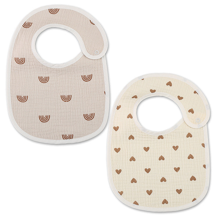 Thin Kids' Bib Pure Cotton Waterproof Gauze Saliva Towel - Cindi Book