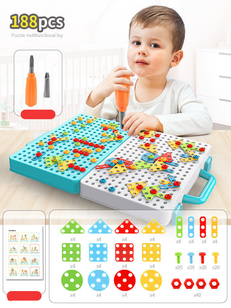 Children's Variety Puzzle Manual Disassembly Toolbox - Cindi Book