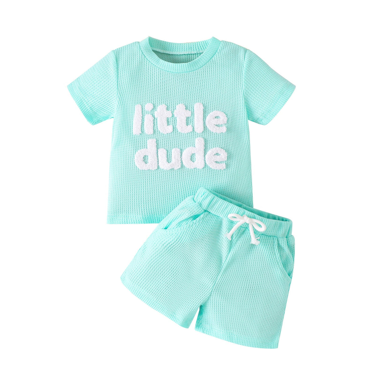 Children's Waffle Short Sleeve Suit - Cindi Book