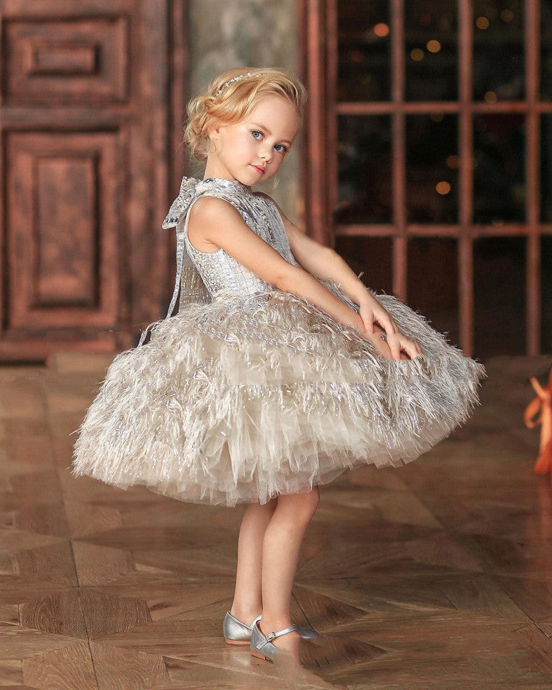 Girl Piano Playing Wedding Flower Dress One Year Old - Cindi Book